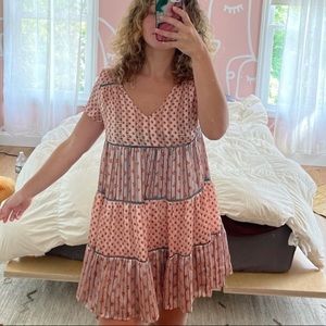 URBAN OUTFITTERS silk babydoll dress